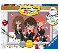 Ravensburger- CreArt 29398 Harry Potter Peinture par numéro 29398-Amitié Magique-Enfants à partir de 7 Ans, Multicolore, 24 x 18 x 4,5 cm