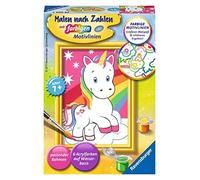 Ravensburger CreArt 29603 - Sweet Unicorn - Peinture par numéro pour Les Enfants de 7 Ans et Plus, Set de Peinture avec Cadre, Pinceau et peintures acryliques, Cadeau pour Filles et garçons