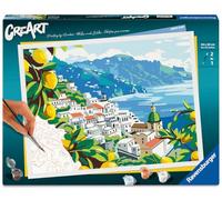 Ravensburger - CreArt 30x40 cm - Adulte - Peinture par numéros - Amalfi Coast - Activité détente et créative - 12023149
