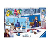 Ravensburger – Kit de peinture numérotée CreArt Junior Frozen II, 2 planches, pinceau, dès 5 ans