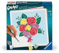 Ravensburger – Peinture par numéros CreArt 20×20 cm – Bouquet de roses – Adulte (25520)
