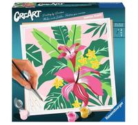Ravensburger – Peinture par numéros CreArt 20x20 cm Tropical – Adulte dès 12 ans (23667)