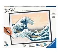 Ravensburger - CreArt Grand Format 30x40 cm - La Grande Vague - Loisir créatif - Peinture par numéros - Adulte - Activité détente et créative - Dès 12 Ans - 23690 - Version française