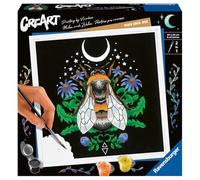 Ravensburger – Kit peinture par numéros CreArt carré 20×20 cm Abeille (Artiste Pixie Cold) – Adulte