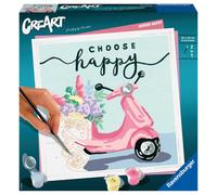 Ravensburger Kit peinture par numéros CreArt Choose Happy 20x20 cm Adulte Version française