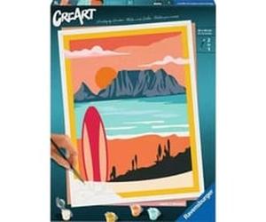 Ravensburger CreArt - Coucher de soleil à la plage, Peinture