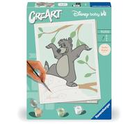 Ravensburger - CreArt édition Hello Baby - Baloo - Adulte - Peinture par numéros - Loisir créatif - 25900