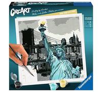 Ravensburger - CreArt Format carré 20 x 20 cm- New York City - Loisir créatif - Peinture par numéros - Adulte - Activité détente et créative - Dès 12 Ans - 28998 - Version française