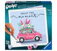 Ravensburger - CreArt Format carré 20x20 cm - Enjoy The Moment - Loisir créatif - Peinture par numéros - Adulte - Activité détente et créative - Dès 12 Ans - 20116 - Version française