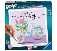 Ravensburger - CreArt Format carré 20x20 cm - Take it Easy - Loisir créatif - Peinture par numéros - Adulte - Activité détente et créative - Dès 12 Ans - 20099 - Version française