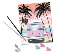 Ravensburger - CreArt Grand Format 24x30 cm - Beach Life - Loisir créatif - Peinture par numéros - Adulte - Activité détente et créative - Dès 12 Ans - 20131 - Version française