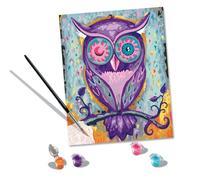 Ravensburger – Set créatif – Paint By Owl Numbers – Multicolore