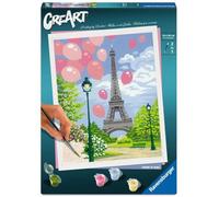 Ravensburger - Kit Peinture par Numéros CreArt 24x30 cm Printemps à Paris - Version française