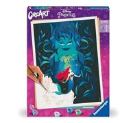Ravensburger - CreArt Grand Format 30x40 cm - Disney Ariel Villains - Loisir créatif - Peinture par numéros - Adulte - Activité détente et créative - Dès 12 Ans - 23732 - Version française