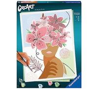 Ravensburger - CreArt Grand Format 30x40 cm - Flowers on My Mind - Loisir créatif - Peinture par numéros - Adulte - Activité détente et créative - Dès 12 Ans - 20275 - Version française