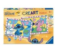 Ravensburger - CreArt Junior - Numéro d'Art - Stitch - Kit de peinture par numéros - Des 5 ans - 12023214 Jaune