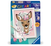 Ravensburger Kit peinture CreArt Kids 13x18cm Joli Faon, par numéros avec bijoux dès 7 ans