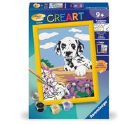 Ravensburger - CreArt Kids 13x18cm - Numéro d'art - Bébé Dalmatien - Kit de Peinture par numéros - avec pièces de Bijoux - Dès 9 Ans - 25755