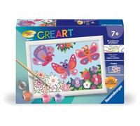 Ravensburger - CreArt Kids 13x18 cm - Papillons Joyeux | Numéro d'art - Kit de peinture par numéros - Dès 7 ans