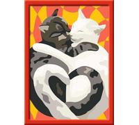 Ravensburger - CreArt Kids 13x18cm - Cat Love | Numéro d'art - à partir de 7 ans