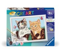 Ravensburger Kit de peinture par numéros CreArt Kids 18x24 cm Chatons et Chaussures Dès 7 ans 25528