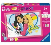 Ravensburger - CreArt Kids 18x24 cm - Numéro d'art - Duo Barbie - Kit de Peinture par numéros - Dès 7 Ans - 12023048