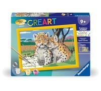 CreArt Kids 18x24cm Petits léopards, Kit de peinture par numéros Numéro d'Art, Dès 9 ans, 25832, Ravensburger