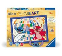 Ravensburger - CreArt Kids 18x24 cm - Numéro d'art - Stitch & Leroy - Kit de Peinture par numéros - Dès 7 Ans - 25990
