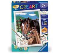 Ravensburger - CreArt Kids 18x24 cm - Tendresse | Numéro d'art - Kit de peinture par numéros - Avec autocollants - Dès 7 ans