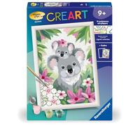 CreArt Kids 18x24cm Maman koala et son bébé, Kit de peinture par numéros Numéro d'Art, Dès 9 ans, 25833, Ravensburger