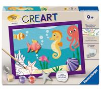 Ravensburger - Kit de peinture par numéros CreArt Kids 18x24 cm - Océan - Édition plâtre - Dès 9 ans
