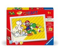 Ravensburger - CreArt Kids 18x24cm - Numéro d'art - Super Mario - Kit de Peinture par numéros - Dès 7 Ans - 25529