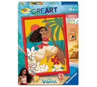 Ravensburger - CreArt Kids 18x24cm - Numéro d'Art - Vaiana - Disney - Kit de peinture par numéros - Dès 7 ans - 12023229