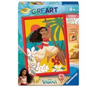 Ravensburger CreArt Kids Kit de peinture par numéros Vaiana Disney 18×24 cm Dès 7 ans