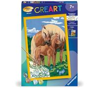 Ravensburger – Kit peinture par numéros CreArt Kids 31x21 cm Fiers Chevaux Dès 7 ans