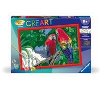 Ravensburger – Kit de peinture par numéros CreArt Kids 31x21 cm Perroquets – Dès 7 ans (25854)