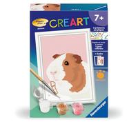 Ravensburger - CreArt Kids 8x12 cm - Cochon d'Inde | Numéro d'art - Kit de peinture par numéros - Dès 7 ans
