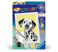 Ravensburger - CreArt Kids 8x12 cm - Numéro d'art - Dalmatien - Kit de Peinture par numéros - Dès 7 Ans - 25590