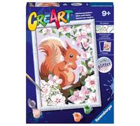 Ravensburger CreArt Kit de peinture par numéros pour enfants et adultes à partir de 7 ans - Motif écureuil printanier