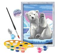 Ravensburger CreArt - Kit de peinture par numéros pour enfants - Motif ours polaire Pawesome - Pour enfants à partir de 9 ans- Version italienne