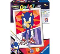 Ravensburger CreArt Kit de peinture par numéros Sonic le hérisson pour enfants et adultes à partir de 7 ans