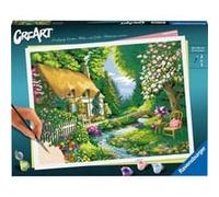 Ravensburger CreArt - Maison de campagne au bord de la rivière, Peinture
