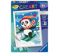 Ravensburger CreArt, Malen nach Zahlen Kinder - Dackel Lilac: Mit Glitzer!