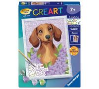 Ravensburger CreArt, Malen nach Zahlen Kinder - Kakadu: Mit Glitzer!