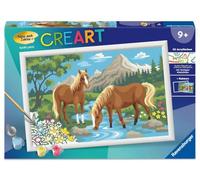 Ravensburger CreArt, Malen nach Zahlen Kinder - Pfoten-Weihnachten