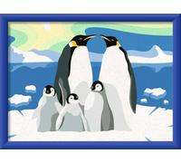 Ravensburger CreArt - Peinture par numéros 25888 - Famille de Pingouins - 9 Ans et Plus