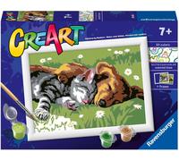 Ravensburger Creart Peinture sur Numéro Chien et Chat Endormis