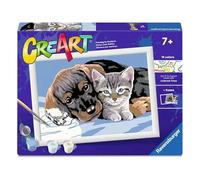 Ravensburger - CreArt Série D - Amitié Spéciale | Peinture par numéros | Kit Peinture | Dimensions 25 x 18,30 cm | Jeux Enfants 9 Ans | Idées Cadeaux | Cadeau Enfant 9 Ans