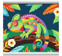 Ravensburger - CreArt Série D - Caméléon coloré | Peinture par numéros | Kit de peinture | Dimensions 25 x 18,30 cm | Jeux pour enfants 9 ans | Idées cadeaux | Cadeau Enfant 9 Ans