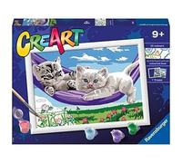 Ravensburger - Creart Série D Chatons Sur Le Hamac, Peindre 9+ Ans, 20
